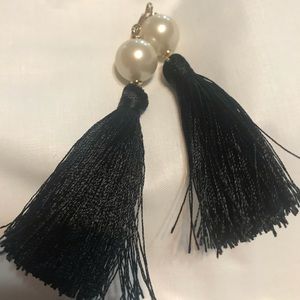Kate Spade pearl and tassel earrings